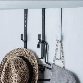 

3Pcs Over The Door Hanger Hooks Hangers Removable Storage Rack Organizer For Towel Coat Bag Hats Storage Hanging Rack Holder