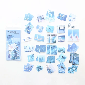 

Domikee cute scenery pattern decorative DIY sticker tape set for diary planner scrapbooking wall photo packing stationery 60pcs