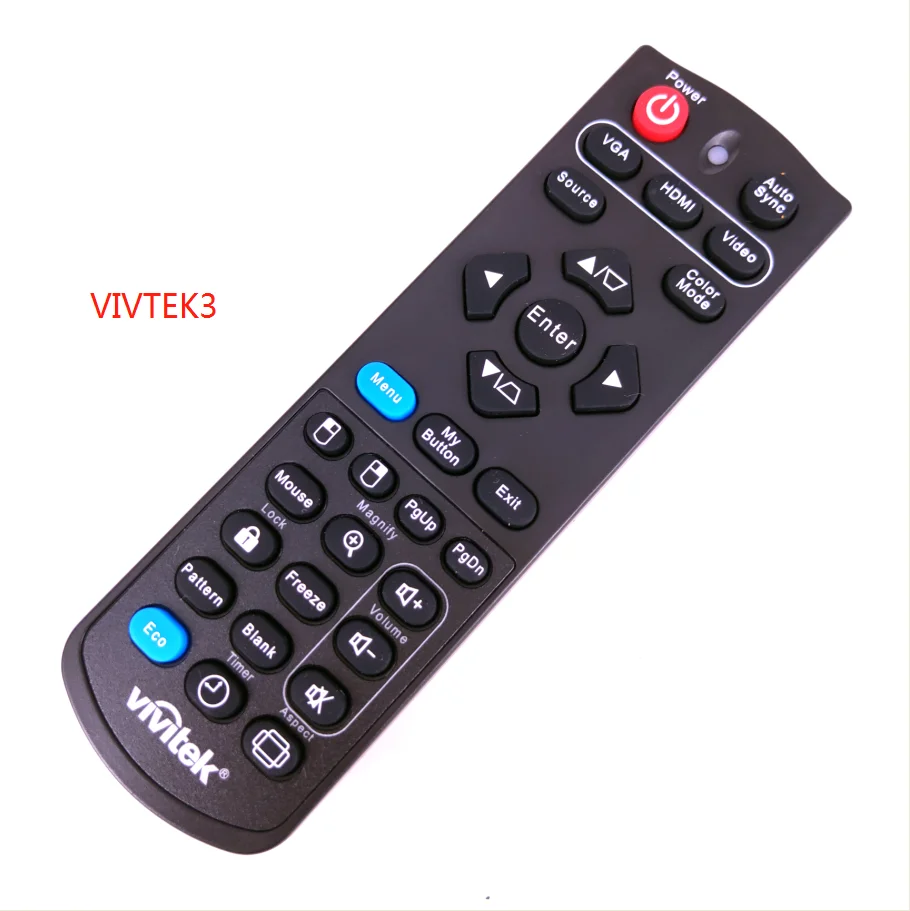 VIVTEK3 Для VIVTEK ViewSonic проекторы дистанционное управление RCP01051 PJD6552LWS PJD6552W XY-7080 - Цвет: VIVTEK3