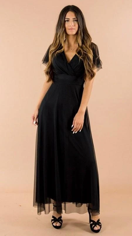 GREYMODA Vestido mujer largo tul