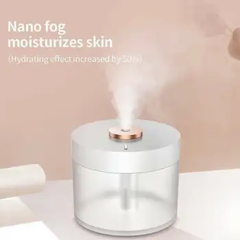 

780ml Air Humidifier Diffuser Ultrasonic Portable USB Cool Mist Humidifiers with Warm Light for Bedroom Living Office