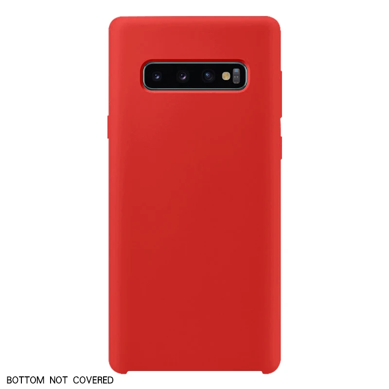 Чехол Arvin для samsung galaxy S10 lite Plus S8 S9 Plus Note 8 9, чехол из жидкого силикона, мягкий чехол - Цвет: red 1