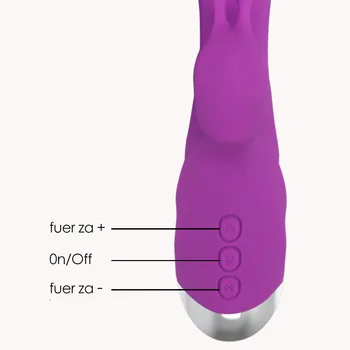 G Spot Rabbit Dildo Vibrator Orgasm Adult Toys USB Charging Powerful Masturbation Sex Toy for Women Waterproof adult Sex product 5