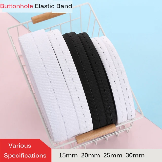 5Meters Buttonhole Elastic Band Flat Sewing Elastic Band for Pants