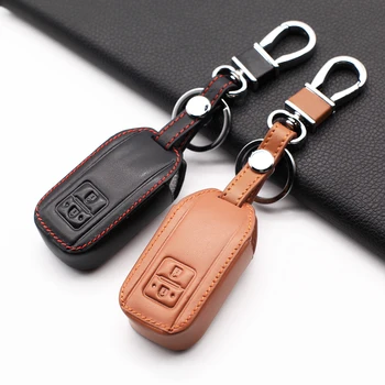 

2020 Soft texture Leather Car Key Cover FOB Case For Suzuki Swift 2017 2018 Wagon R 2 Buttons Remote Control Key Case