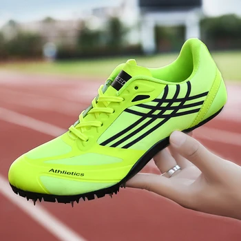 

Professional Couples Track and Field Shoes Men Spikes Shoes Athletics Woman Spring Summer Lightweight Men Running Nails Sneakers