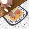 Dog Cartoon Sand Scraping Door Entrance Shiba Welcome Mat Hallway Bath Nonslip Rug Dust Removal Carpet Wire Loop Footpad Doormat ► Photo 2/6