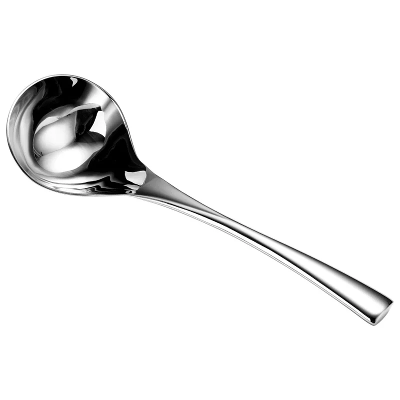 

304 Stainless Steel Spoons with Long Handle Korean Soup Spoons Dinner Spoons Rice/Salad Tableware Cute Kitchen Spoon Long Spoon