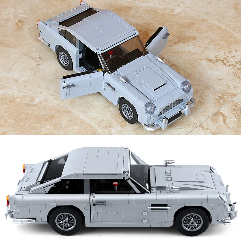 Самая низкая цена Volkswagen T1 Camper Van James Bond Aston Martin DB5 Forded Mustanged строительные блоки кирпичи игрушки