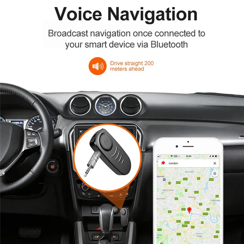 3,5 мм разъем Bluetooth аудио приемник портативный Bluetooth 5,0 беспроводной громкой связи AUX автомобильный Bluetooth приемник 40OCT8