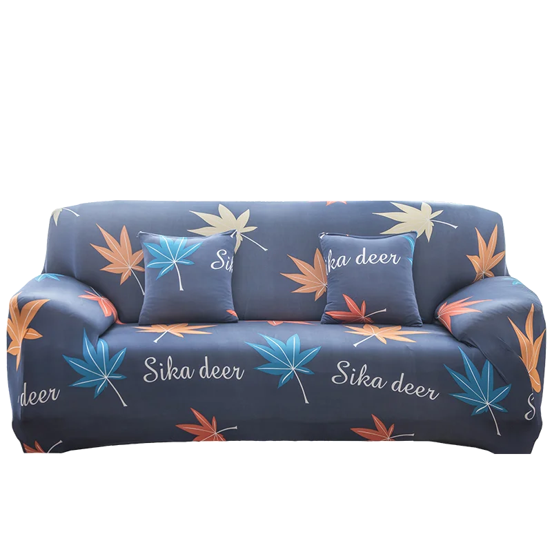 19 Flower Leaves Collection Stretch Sofa Cover for Living Room Armchair Sofa Slipcover Elastic Couch Cover Case 1 2 3 4 Seater - Цвет: 19