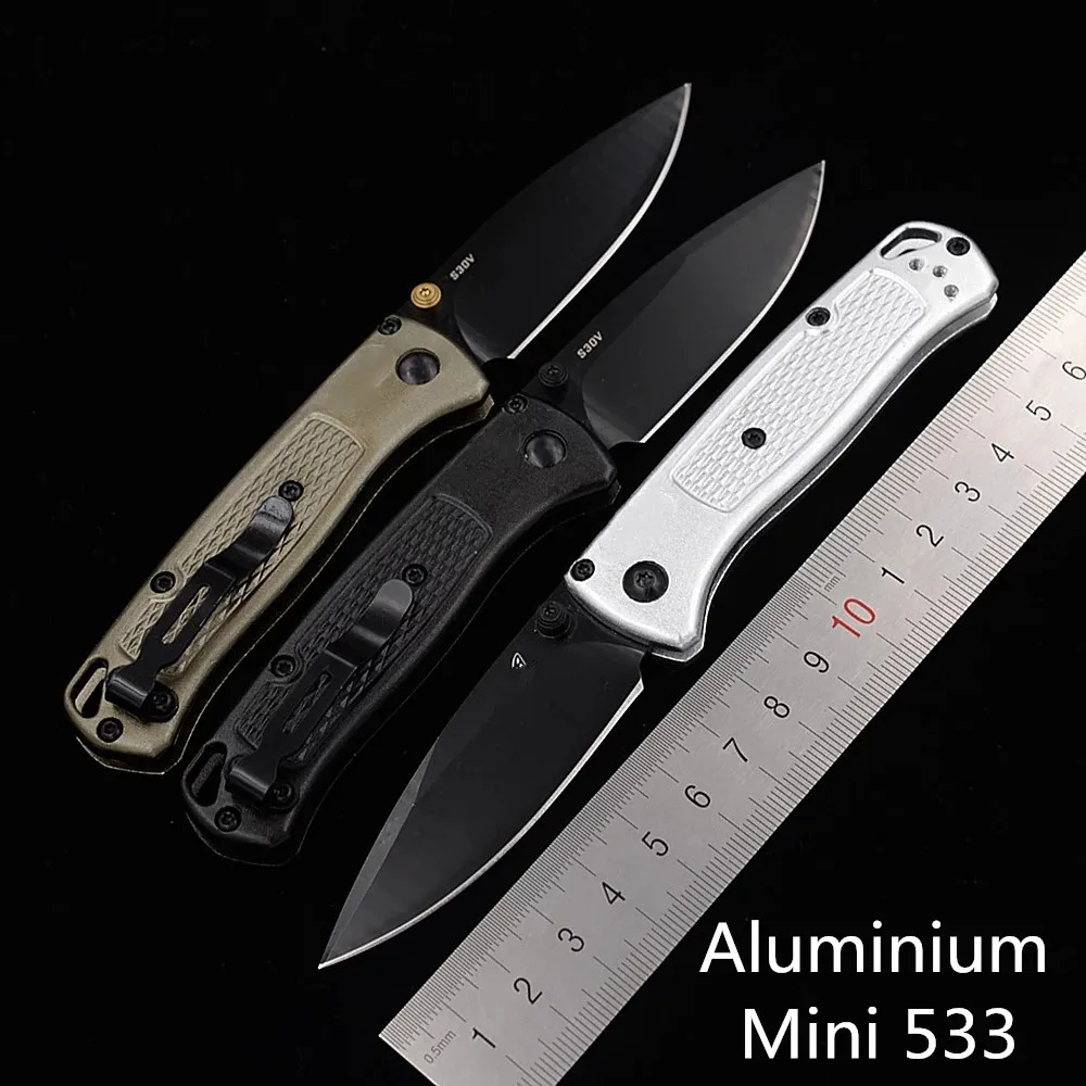 Новый мини 533 533Bk BM533 алюминиевая ручка Mark S30V Нож Складной Карманный выживания EDC