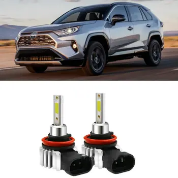 

Led Fog light Lamp Bulb For 2019 Toyota 4Runner Highlander RAV4 Sienna Tacoma Tundra Yaris error free Car accessories H16 H11
