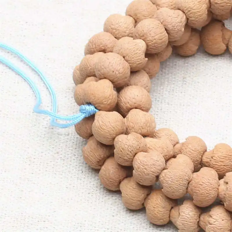 Natural Lotus Bodhi Necklace 108+6 Buddhist Padma Prayer Beads Mala BRO801