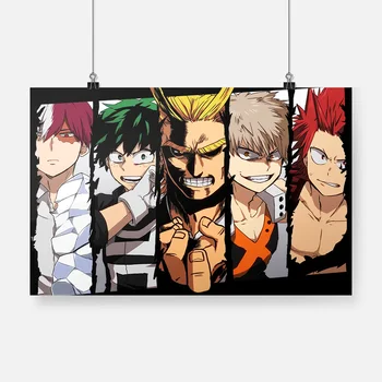 

Japan Hot My Hero Academia Strongest Characters Poster Print Canvas Painting Wall Art Decor Living Room Bedroom Study Home Decor
