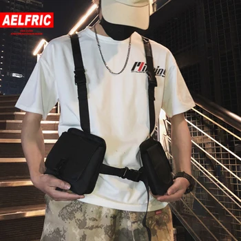 

AELFRIC Fashion Streetwear Bag Men Women Camouflage 2019 Hip Hop Chest Bags Unisex Harness shoulder Vest Tactical Waist Bag
