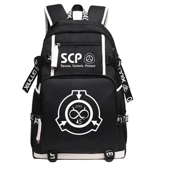 

New Special Containment Procedures Foundation SCP Backpack Student School Bags Bookbag Unisex Travel Shoulder Laptop Bags