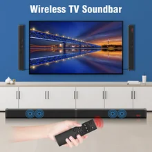 Excelvan 40 Вт беспроводная звуковая панель Съемный встроенный сабвуфер Aux кабель USB вход пульт дистанционного управления для ТВ ПК планшет смартфон