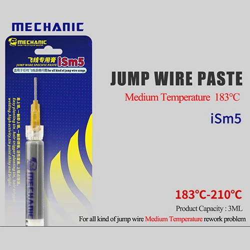 Mechanic ism3 ism5 Fingerprint Jump Wire Solder Paste Low/Medium Temperature Welding Flux Tin Paste for iPhone Repair Tools easy welding rods Welding & Soldering Supplies