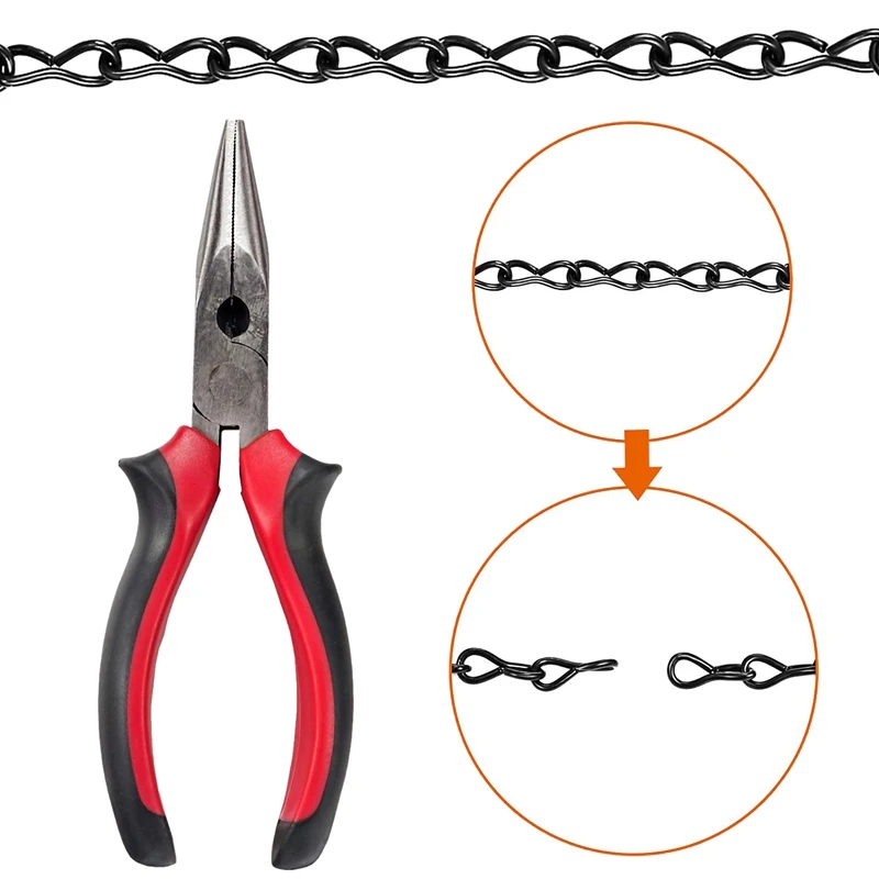 4 упаковки 19,7 дюймов висячая цепь, черная, для кормушек птиц, кашпо, приспособления, фонари, корзины, колокольчики и многое другое! Верхняя одежда, костюмы