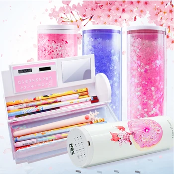 

NBX Stationery Box Coded Lock Newmebox Password Pencil Case Cartoon Pattern Pen Holder Large Capacity Home Office School Storage