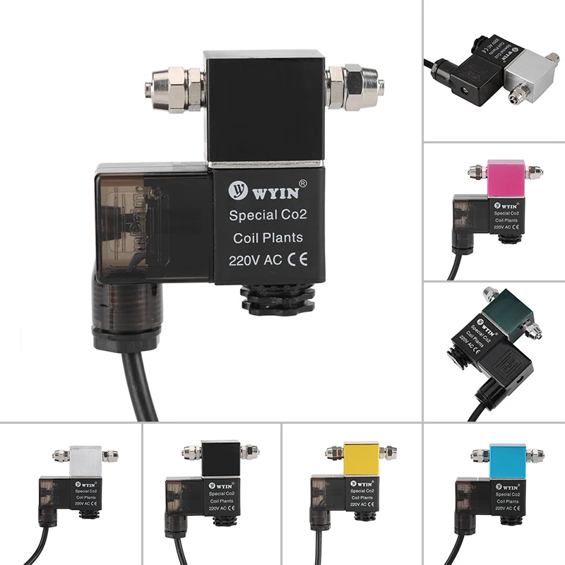 1 шт. Co2 Магнитный Соленоидный клапан ночное время отрезать для рыбьего сада Tooltank аквариум Соленоидный клапан 1,6 Вт ЕС/США/au/Великобритания Тип штепсельной вилки