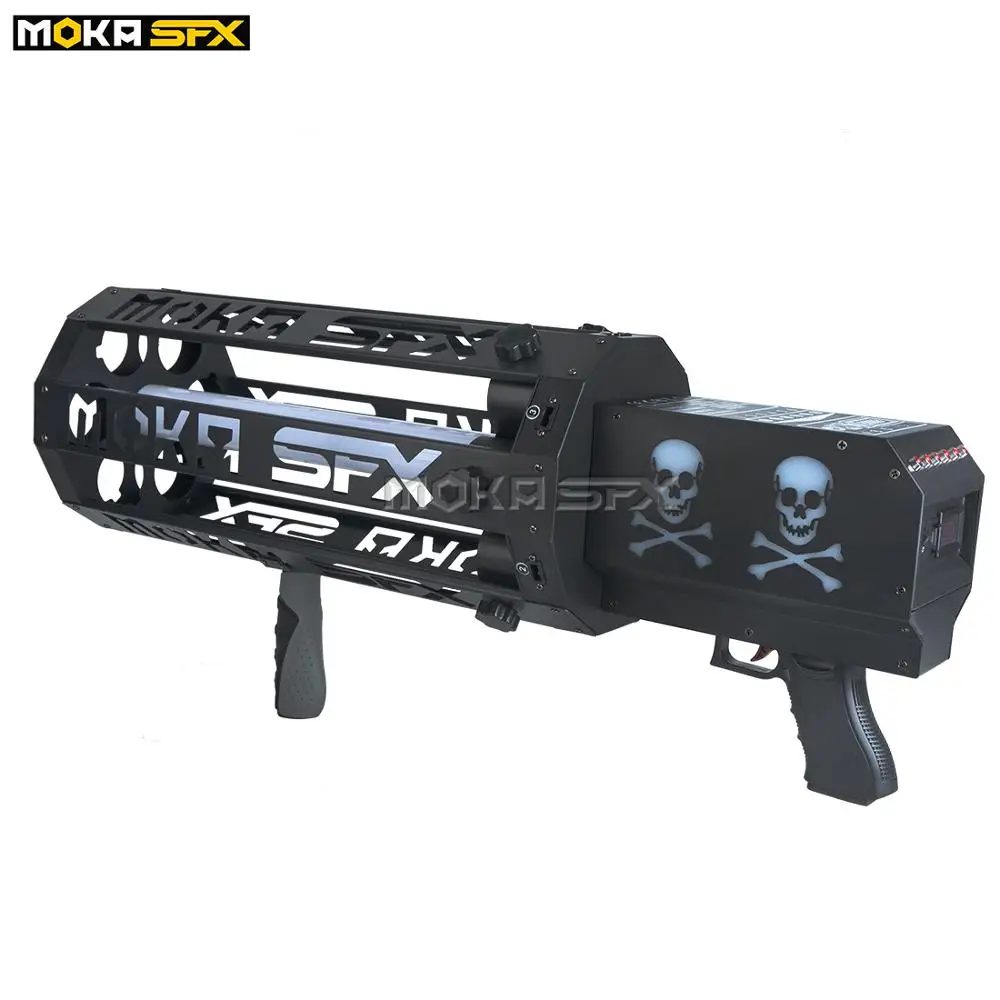 

LED Confetti Cannon stage effect 6 shots handheld confetti gun confetti machine for wedding party celebration stage effects