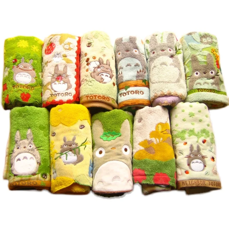 Japan Totoro Cotton Towel Soft Fresh and Exquisite Embroidered Bath 35cm*80cm Fashion Home Textile | Мать и ребенок
