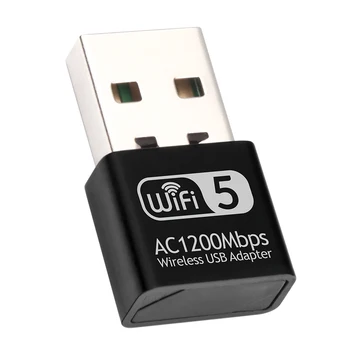 Adapter USB WiFi WD-4609AC 1200 mb s 2 4G 5G bezprzewodowa karta sieciowa domowe części bezpieczeństwa dla Windows XP tanie i dobre opinie for Windows XP 5G High Speed infrastructure and Ad-Hoc rtl8812 USB3 0 high speed connector 2 4GHz and 5 8GHz 20dbm (maximum EIRP)