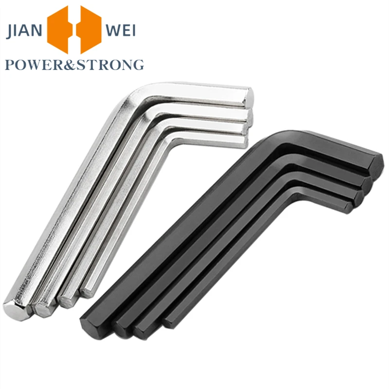 

5pcs Allen Wrench 1.5mm2mm 2.5mm 3mm 4mm 5mm 6mm 8mm 304 Stainless Steel L-Shape Hexagon Allen Key Carbon Steel Hex Screwdriver