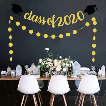 

Graduation Decorations Glittery Class Of 2020 And Graduation Cap Decoration Banner Sign DIY Ceremony Party Layout Banner #5