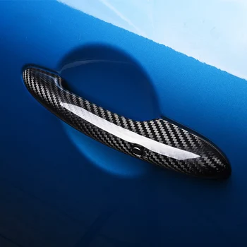 

2pcs Carbon Fiber Handle Protection Cover Exterior Decoration Accessories For BMW MINI Cooper S F54 F55 F56 F57 F60 Car-Styling