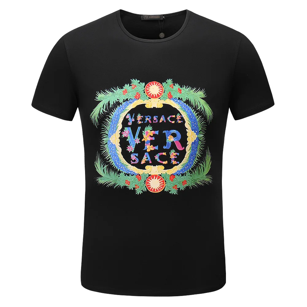 

2019 summer new fashion t shirt men Smart Casual Cotton O-Neck Short Print streetwear boyfriend gift Quick-drying tops 05
