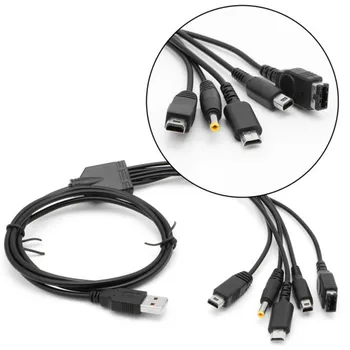 

5 In 1 USB Charging Cable Charger For Nintendo GBA SP For WII U 3DS NDSL XL DSI PSP