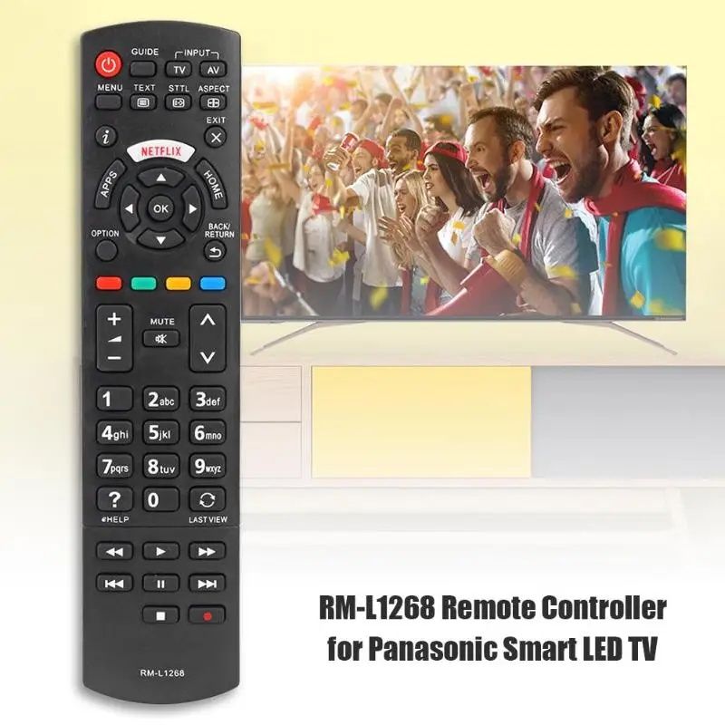 

Universal Smart TV Remote Control Controller Suitable for Panasonic N2Qayb 00100 N2QAYB all TV Sets No Programming Required New