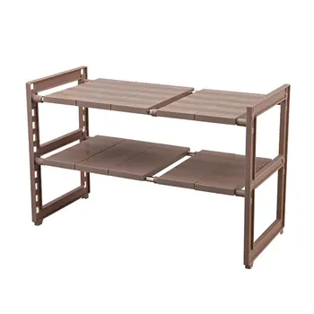 

Kitchen sink rack under the sink storage rack telescopic finishing drain rack stainless steel storage rack