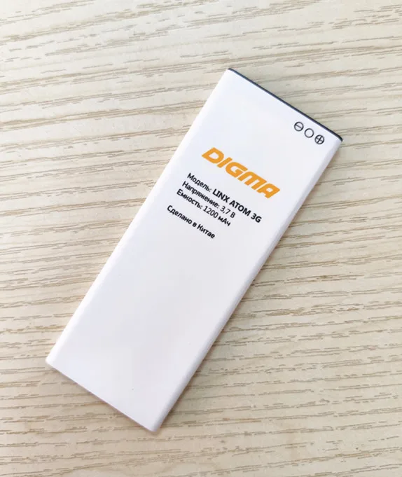Аккумулятор LINX ATOM 3g для мобильного телефона Digma ATOM 3g+ код отслеживания 3,7 V 1200mAh
