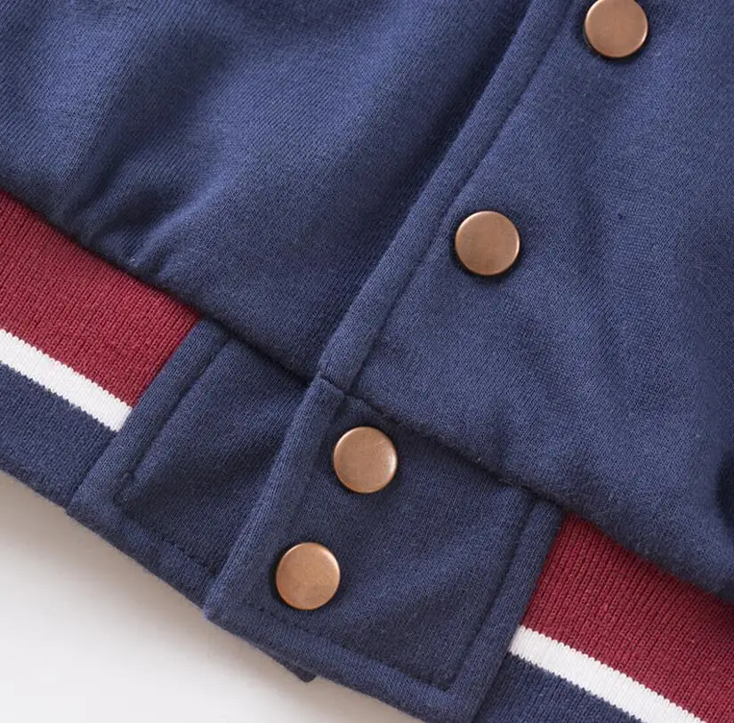 Boys'clothes осенне-зимняя детская одежда класса Британский ветер бейсбольная форма пальто для мальчиков цветная Детская куртка