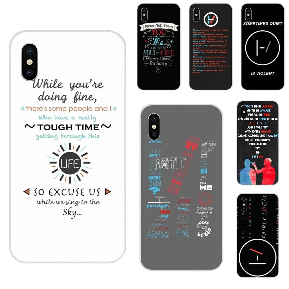 Lyrics Twenty One Pilots силиконовый чехол для телефона Xiaomi Redmi Note 2 3 3S 4 4A 4X5 5A 6 6A Pro Plus |