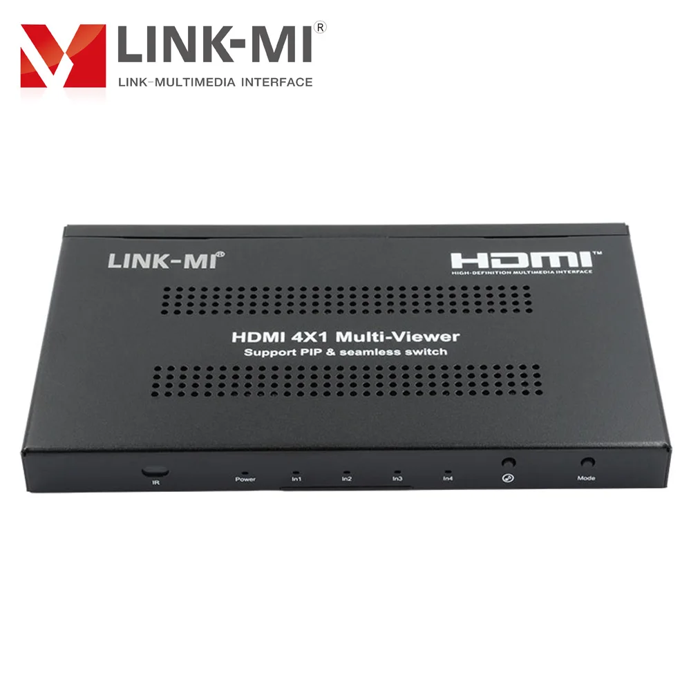 Фото LINK-MI 4X1 HDMI мультипросмотр 1080P/60 Гц Аудио Видео бесшовное переключение без черного экрана 4 в 1 выключатель №5