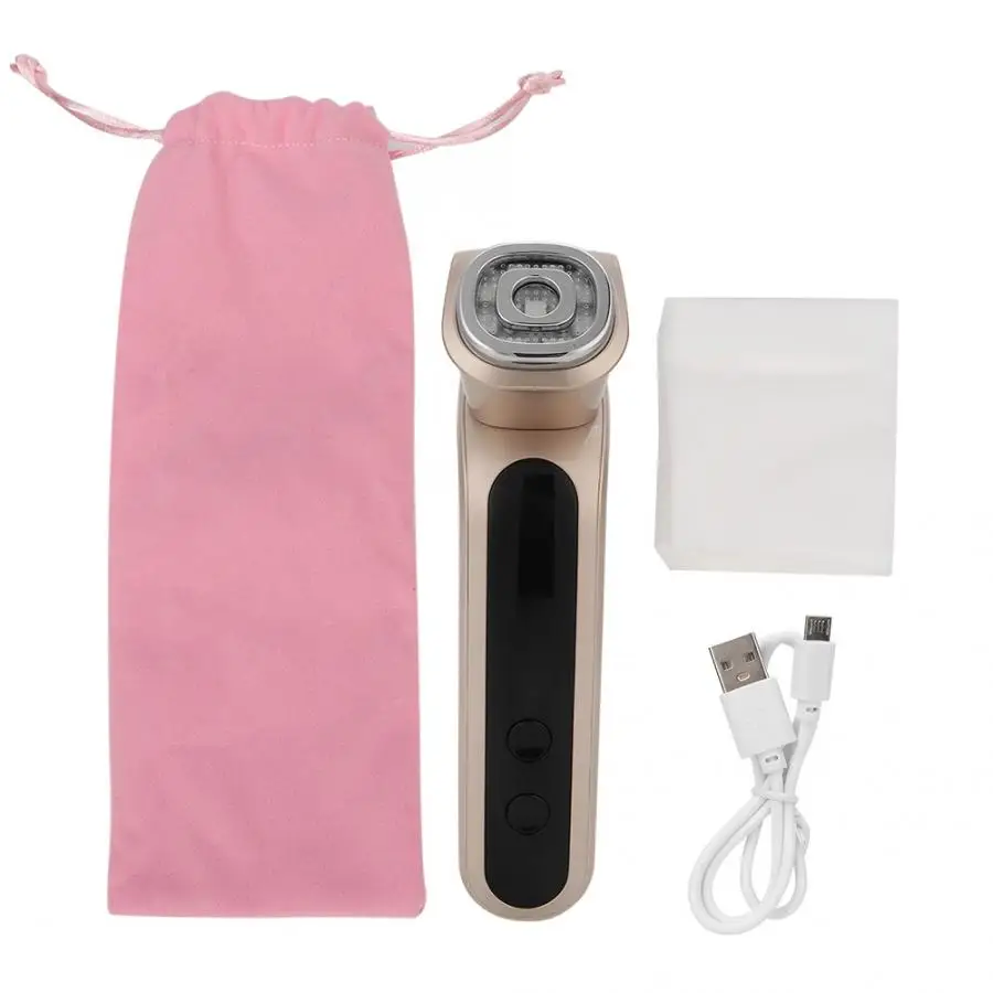 LED RF EMS Microcurrent Light Vibration Face Lift Skin Care Home Beauty Device Machine Face Skin Care - Цвет: Champaign Gold