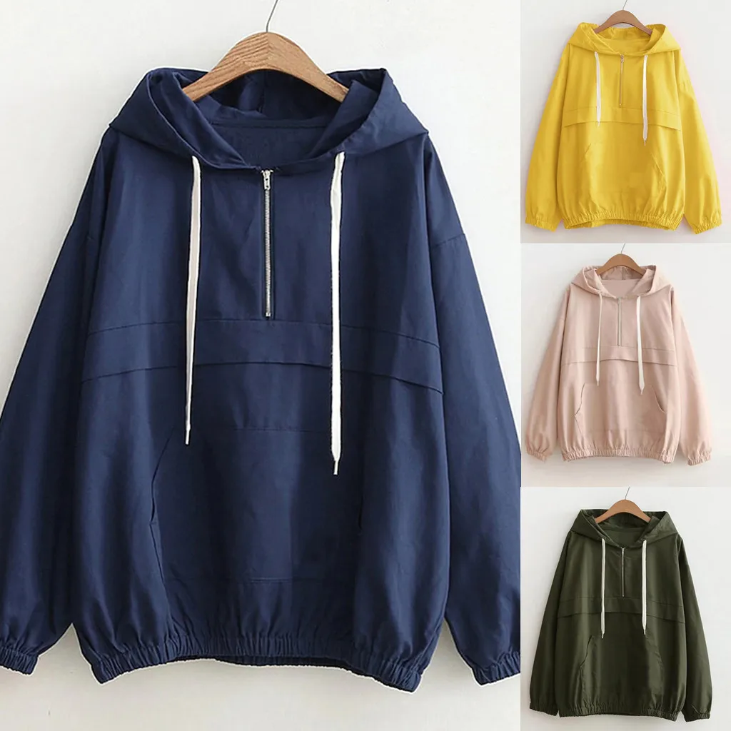 Sweat À Capuche Femme Longue Reversible Longues Hoodies Épais Une Veste Noir Or 6394 D4
