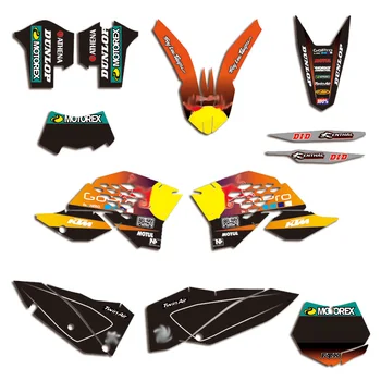 

Motorcycle Team Graphic Decal Sticker DECO For KTM EXC 2008-2011 SX SXF 125 150 250 350 400 450 525 2007-2010