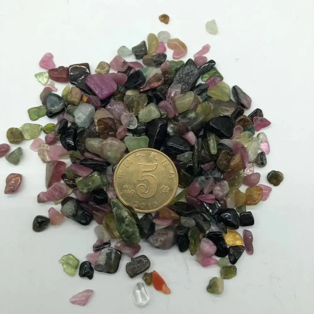 tourmaline 12 различных натуральных камней и кристаллов смешанные нерегулярные драгоценные камни кварцевая галька обрушивается для оптовой продажи - Цвет: tourmaline