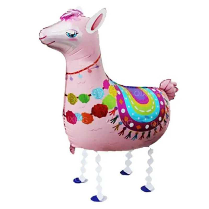Balloons 1pcs 1 шт. кактус Альпака Llamas Единорог торт Топпер кекс Wedding свадебное украшение для торта ко дню рождения джунгли летние товары для вечеринок - Цвет: Balloons 1pcs