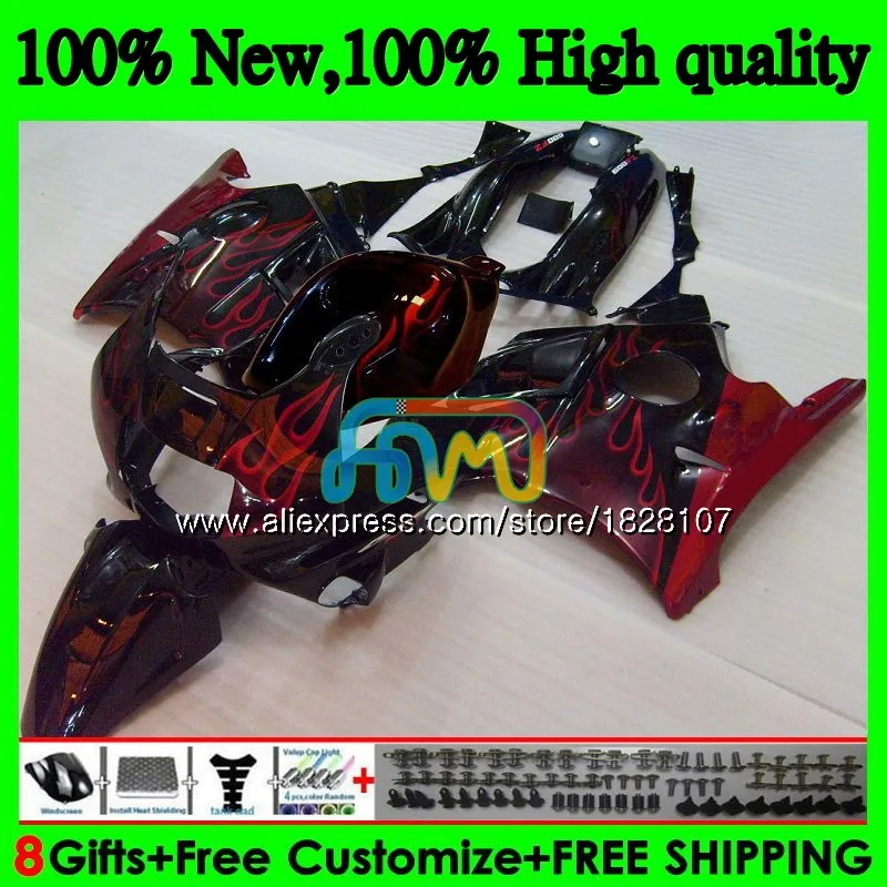Комплект+ майка для HONDA CBR600FS CBR 600F3 95 Красный Пламя 96 97 98 3BS. 88 CBR 600 FS CBR600 F3 CBR600F3 1995 1996 1997 1998 обтекатель