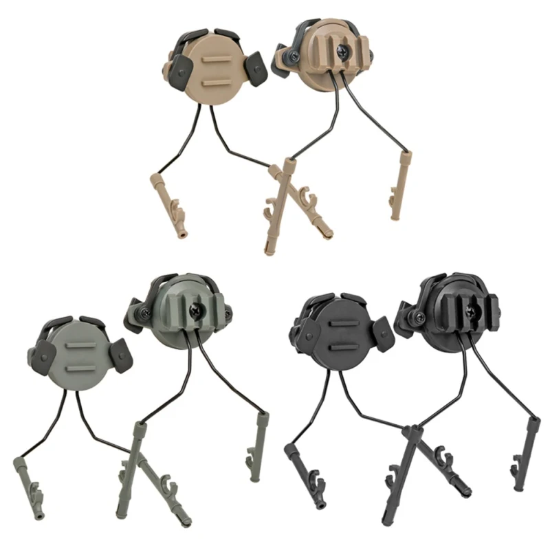 3 Colors Tactical Headset Stand Headphone Rail Adapter Mount Stand For 19 21mm Helmet Rail Helmet Accessories