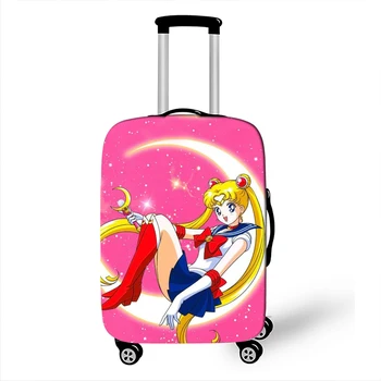 

18-32 Inch Anime Sailor Moon Luna Cartoon Elastic Luggage Protective Cover Trolley Suitcase Protect Dust Case Travel Accessories