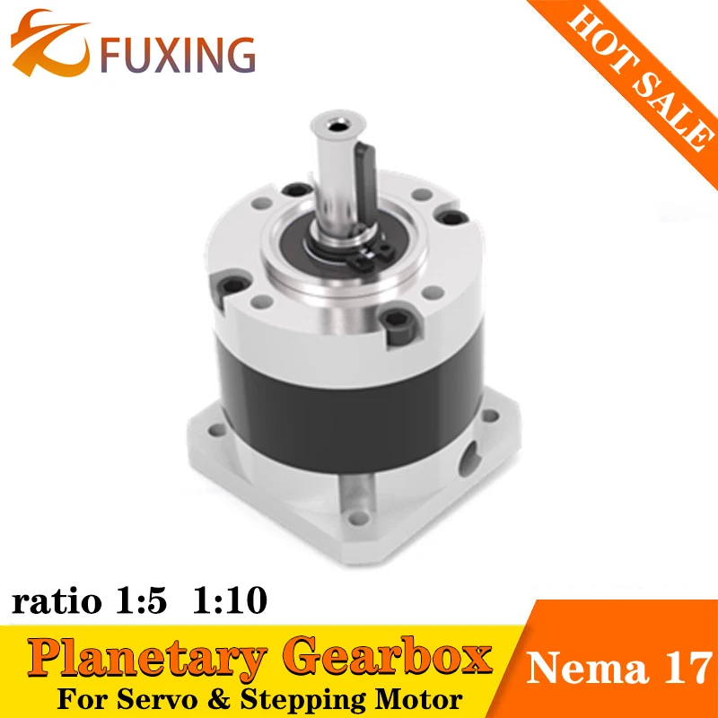 Planetary Gearbox Nema 17 Stepper Stepping Reducer Gear All Ratio 10:1 5:1 25:1 50:1 Geared For 3D Printer Mechanical Arm Robot transmission gear