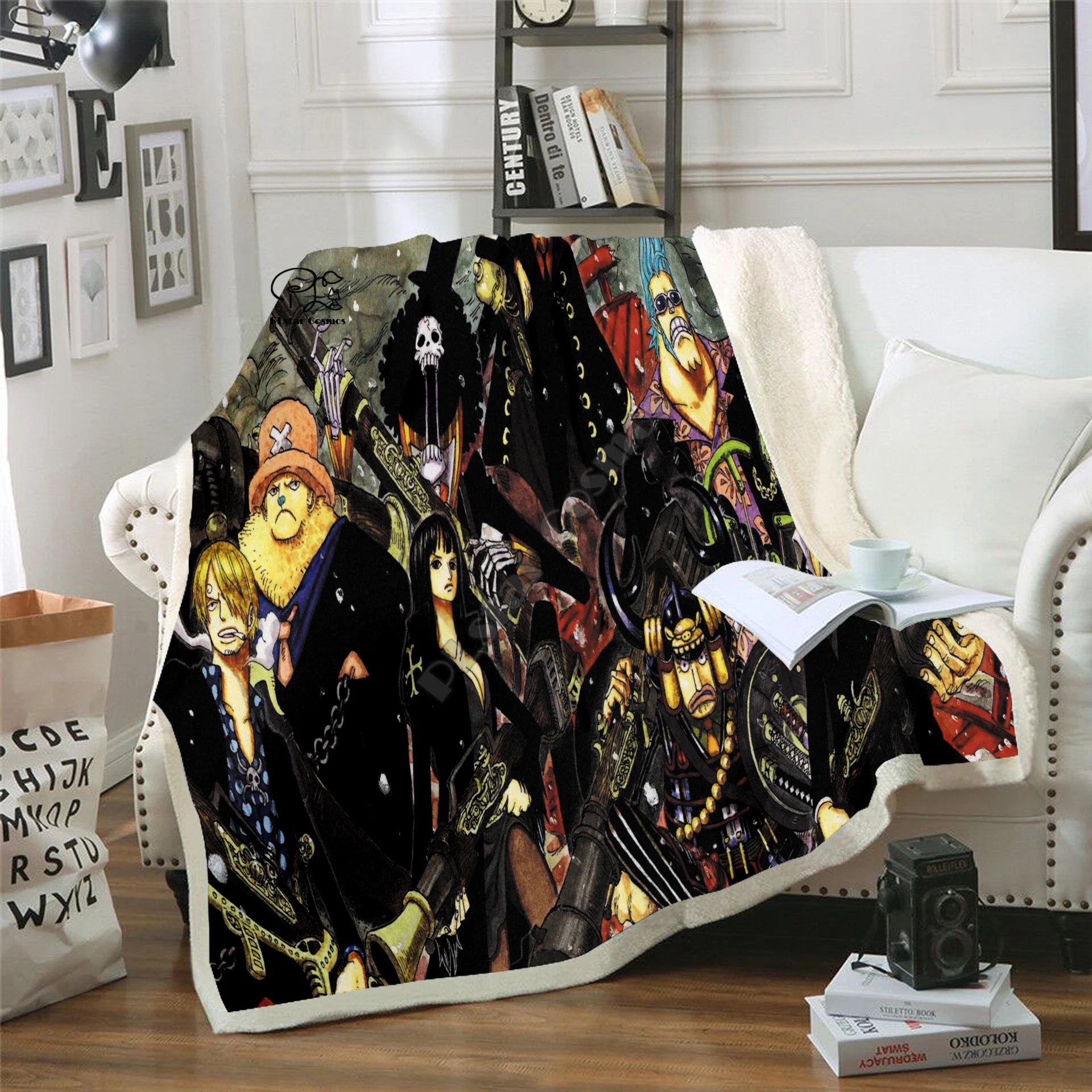 

Anime One Piece Blanket Design Flannel Fleece Blanket Printed Sofa Warm Bed Throw Blanket Adult Blanket style-9